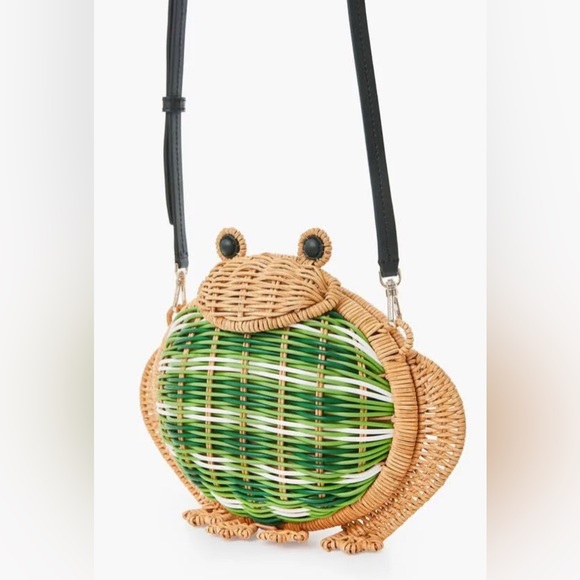 Kate Spade Green and Tan Frog Crossbody Bag - Picture 2 of 9